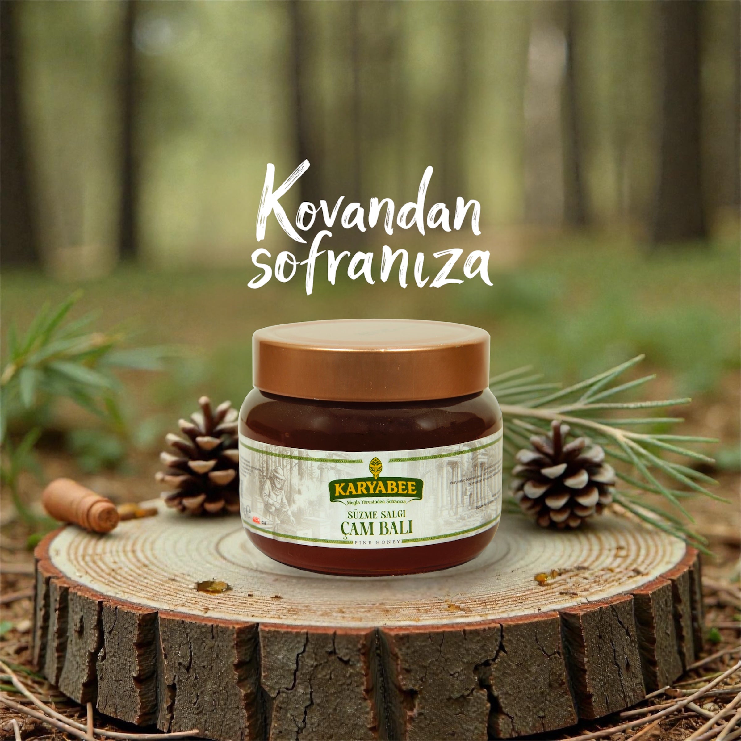 Süzme Çam Balı - 450 gr – KARYABEE