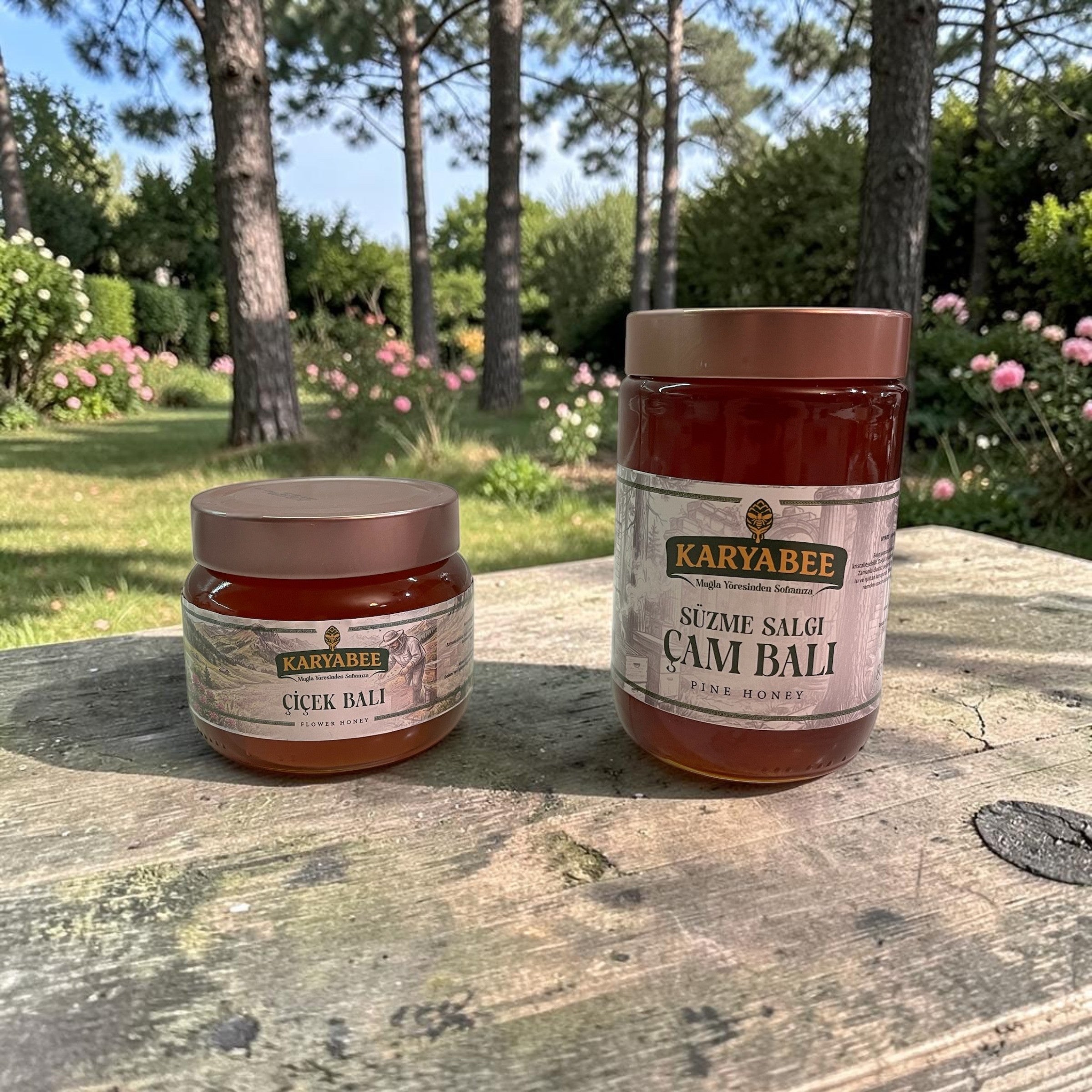 Süzme Çam Balı - (850 gr) + Süzme Çiçek Balı - (450 gr)
