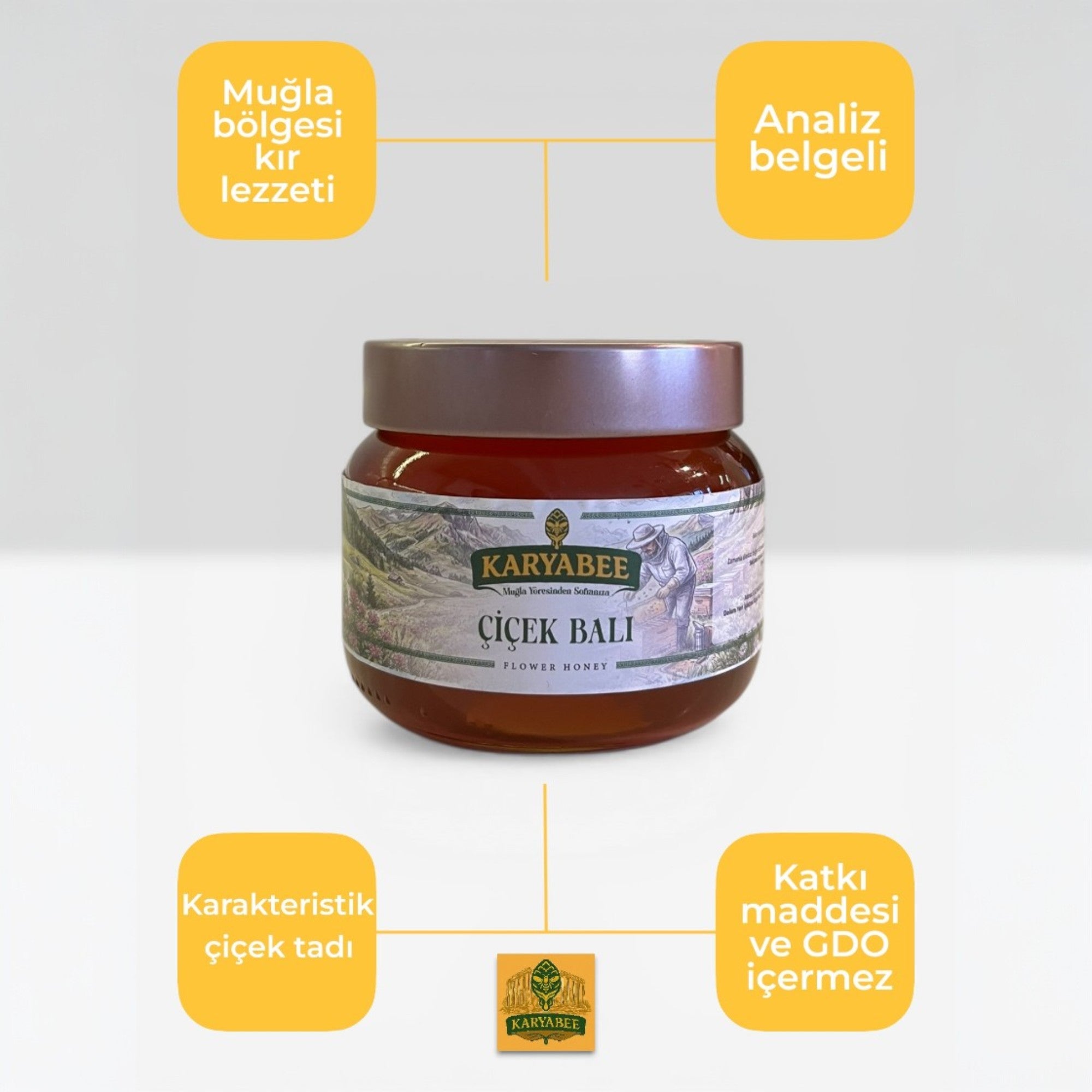 Süzme Çiçek Balı - 450 gr