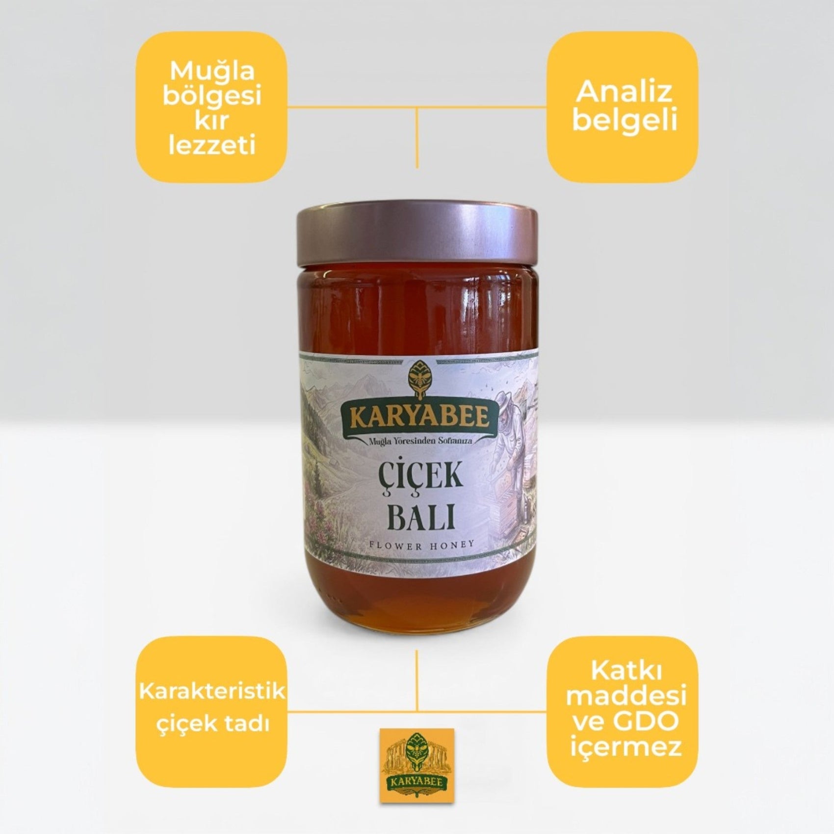 Süzme Çiçek Balı - 850 gr